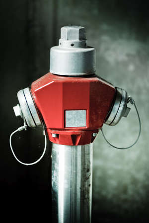 Fire hydrant with a A-Connector and two B-Connectorsの写真素材