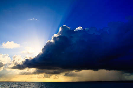 Maldivian Sunset image with nice colorの写真素材