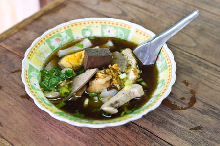 Thai food in name paste of rice flourの写真素材