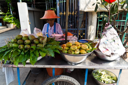 Fruit sellers.のeditorial素材