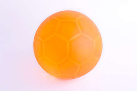 Orange ball on a white background.の写真素材