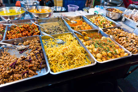 Thailand many types of food.の写真素材