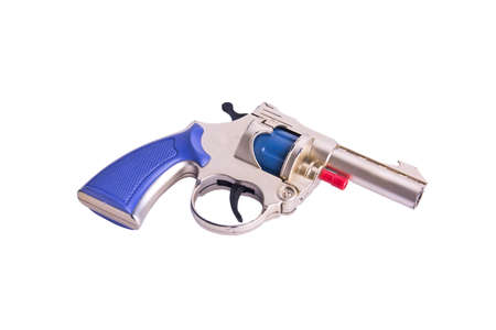 1 a toy gun on a white background の写真素材