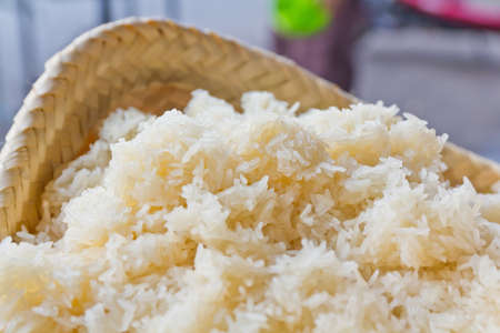 Steamed rice の写真素材