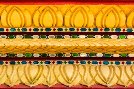 Thailand lotus flower pattern glass mortar の写真素材