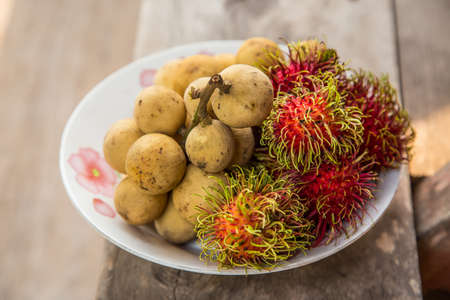 Fruit Thailand  Rambutanの写真素材