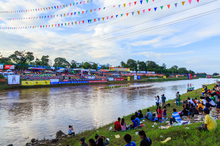 Traditional festivals   Boat race  every year 21 to 22 September, Phitsanulok Thailandのeditorial素材