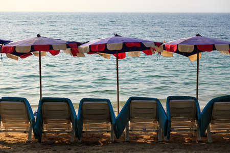 Beach umbrellaの写真素材