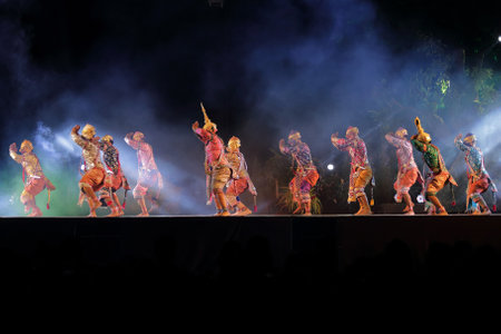 pantomime performances in Thailandのeditorial素材