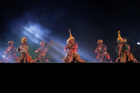pantomime performances in Thailandのeditorial素材