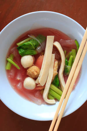 Noodles./Fish noodles style thai-food
