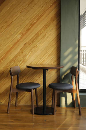 Modern table and chair photography.
