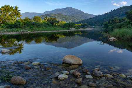 Streams, mountains and rivers. Nakhon Si Thammarat province, Thailand.の写真素材