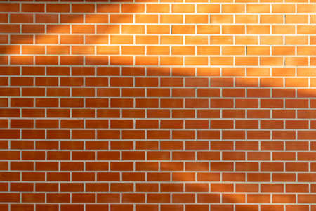 Brick wall  of Orange yellow.の写真素材