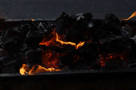 Charcoal fire.の写真素材