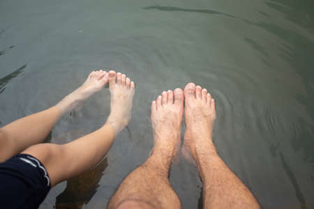Feet in the Hot springs from Thailand.