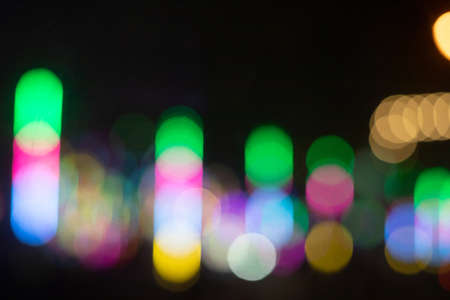 Abstract image of city lights in the night.