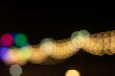 Abstract image of city lights in the night.の写真素材