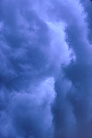 Thunderstorm clouds sky in the rainy season