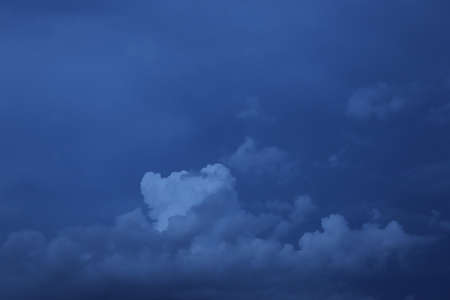 Rainy season clouds and lurid