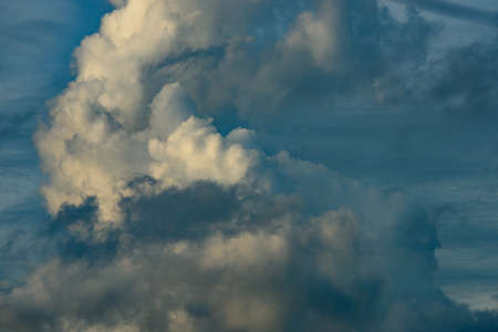 the sky is full of dense cloudsの写真素材