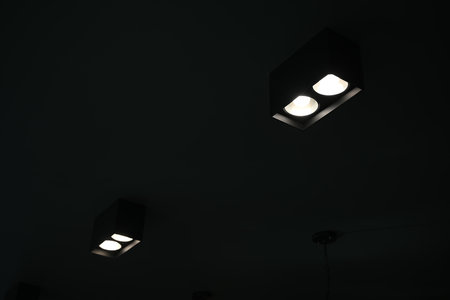ceiling lamp dim lightの写真素材
