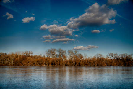 Spring Danube, Hungary, Budapest, Szentendreの写真素材