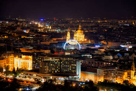 Budapest at nightのeditorial素材