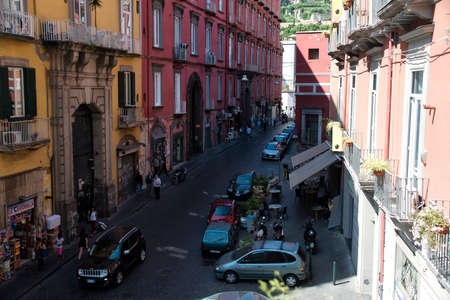 Naples streetのeditorial素材