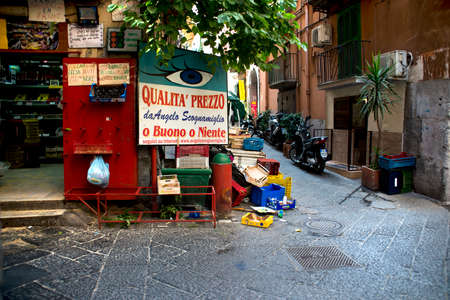 Italy, Naples, streetのeditorial素材