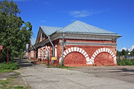 Kronstadt, Russia - July 10, 2016: Building of the Dutch kitchen. Built in 1803 - 1805. There were cooking food for ships' crews who stood in the harbor of Kronstadt.のeditorial素材