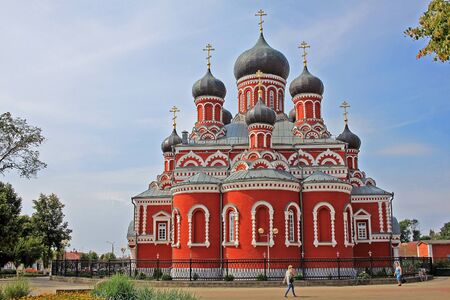 Barysaw, Belarus - 16 August 2018: Resurrection Cathedral is an Orthodox Church in the town of...