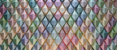 dragon scale texture. Dark abstract background. 3d illustration.