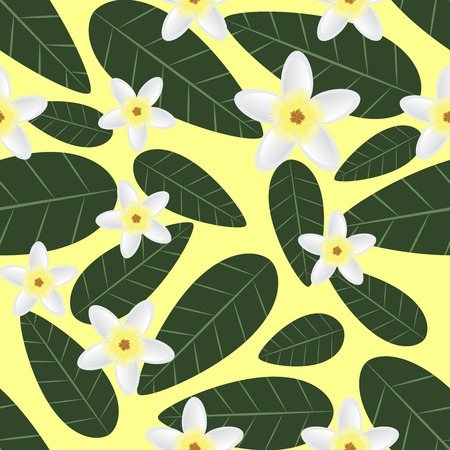 Seamless Floral Tropical Pattern Texture Backgroundのイラスト素材