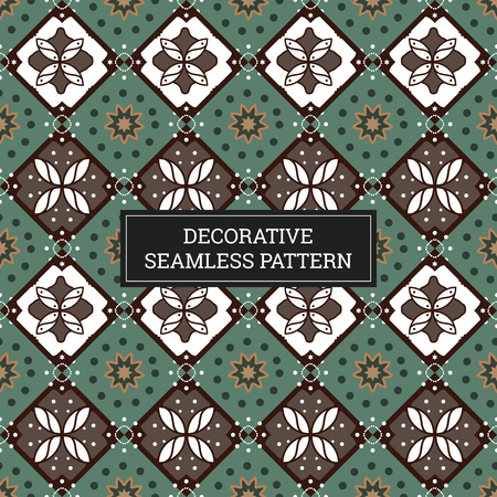 Batik Seamless Decorative Pattern Backgroundのイラスト素材