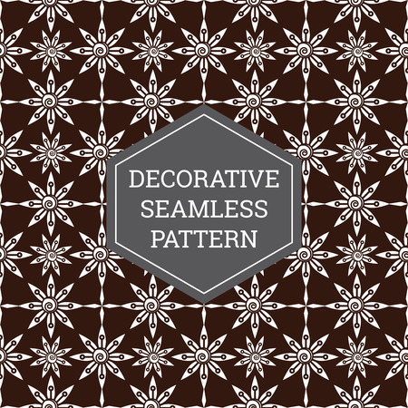 Batik Seamless Decorative Pattern Backgroundのイラスト素材