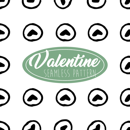 Valentine Seamless Pattern Heart shape for Greeting Card, Invitation and Bannerのイラスト素材