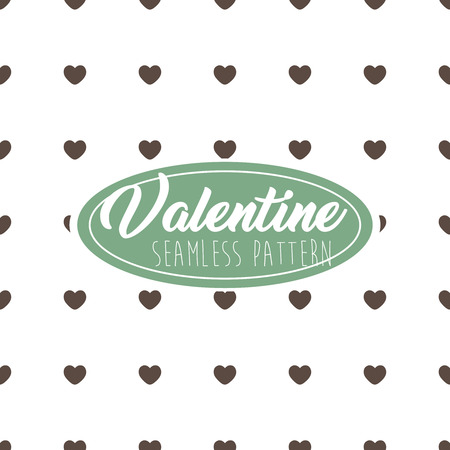 Valentine Seamless Pattern Heart shape for Greeting Card, Invitation and Bannerのイラスト素材