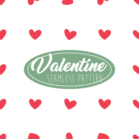 Valentine Seamless Pattern Heart shape for Greeting Card, Invitation and Bannerのイラスト素材