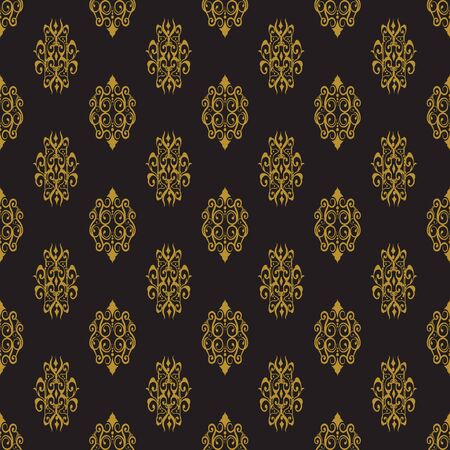 Damask seamless pattern background Royalty Free Vector
