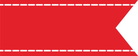 Chrismast Ribbon Bannner Badgeのイラスト素材