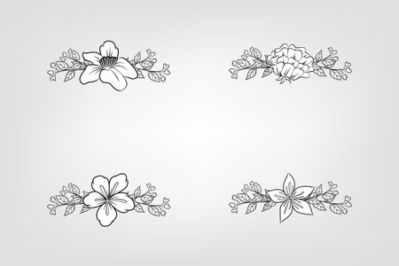 Set botanic blossom floral elements Decorative for Invitation.

Discover a stunning collection of floral, flower, foliage, and arrangement wreaths that will infuse beauty into any project. These intricately designed wreaths incorporate the delicate elegance of flowers, foliage, and lush arrangements, perfect for adding a touch of natural charm to your designs.

Explore a variety of floral patterns, arrangement compositions, and wreath designs that can be used to enhance invitations, stationery, home decor, and more. With their versatile and timeless appeal, these floral wreaths will capture the essence of nature and bring a fresh, organic aesthetic to your creative endeavors. Choose from an array of floral, flower, foliage, and arrangement wreaths to create captivating visuals that celebrate the beauty of the natural world.のイラスト素材