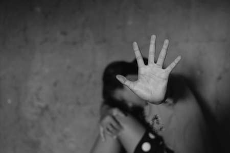 empty wooden interior room.Wooden texture background.Teak wood.の写真素材