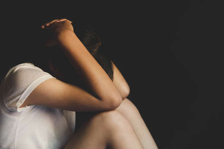 Stop violence against Women,sexual abuse,The concept of sexual harassment against women and rape,の写真素材