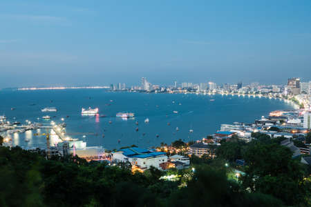 Balihai pier and beach of Pattaya, Thailandの写真素材