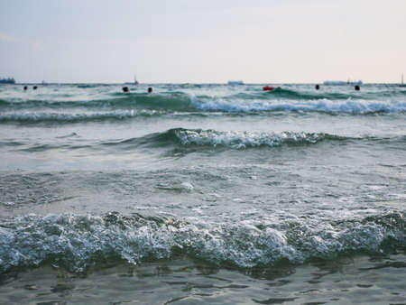 sea wave at beachの写真素材