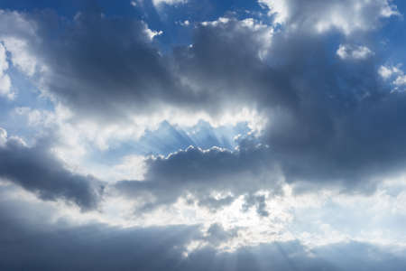 Sky against sunlgiht.の写真素材