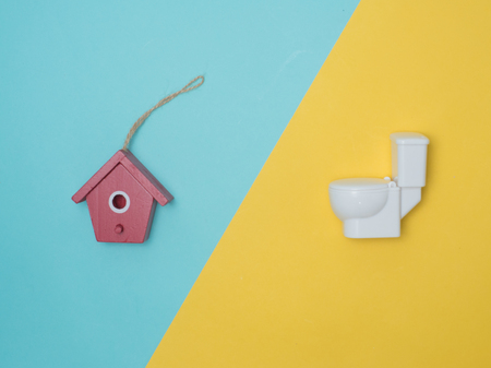 Samples of material on color background .Interior design select material for idea.Interior design select material for idea. Top view composition.の写真素材