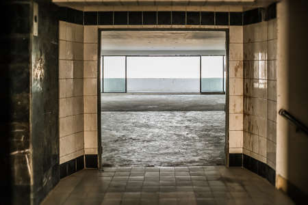 Image Of Damaged And Abandoned In Residential Building.