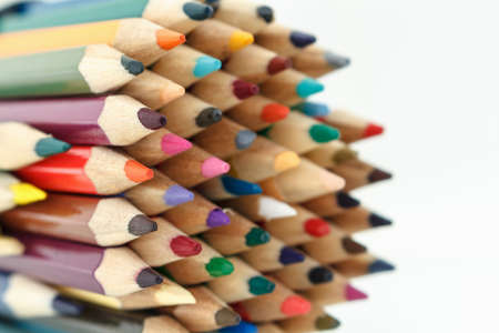 Colorful Multi-Color Of Pencil Isolated On White Background.の写真素材